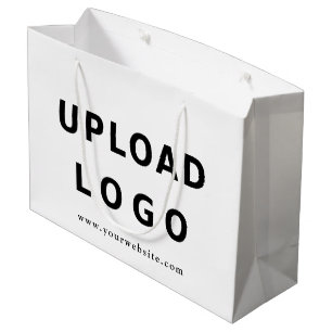 Sacola Para Presentes Grande Logotipo Personalizado Negócios Moderno