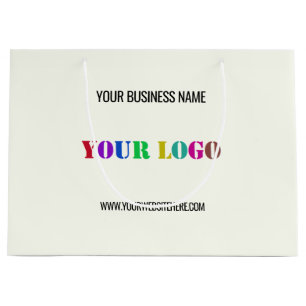 Sacola Para Presentes Grande Logotipo Personalizado Texto do Promocional para e