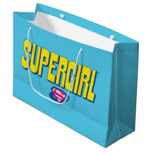 Sacola Para Presentes Grande Logotipo Pop Supergirl