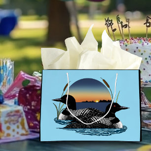 Sacola Para Presentes Grande Lon Casal Sunset Blue