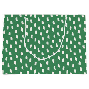 Sacola Para Presentes Grande Loose Mark Leaf Green
