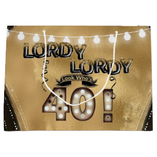 Sacola Para Presentes Grande Lordy Olhem quem tem 40 balões de aniversário