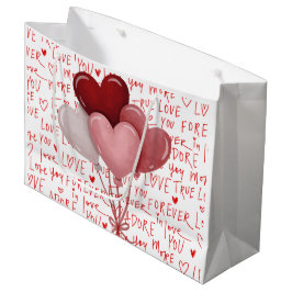 Sacola Para Presentes Grande Love Vibes Large Gift Bag