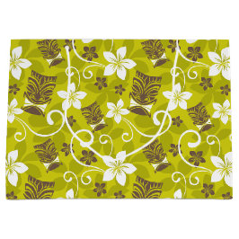 SACOLA PARA PRESENTES GRANDE LUAU TIKI PADRÃO