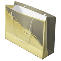 Luxo dourado decorativo em dourado&prata, Monogram