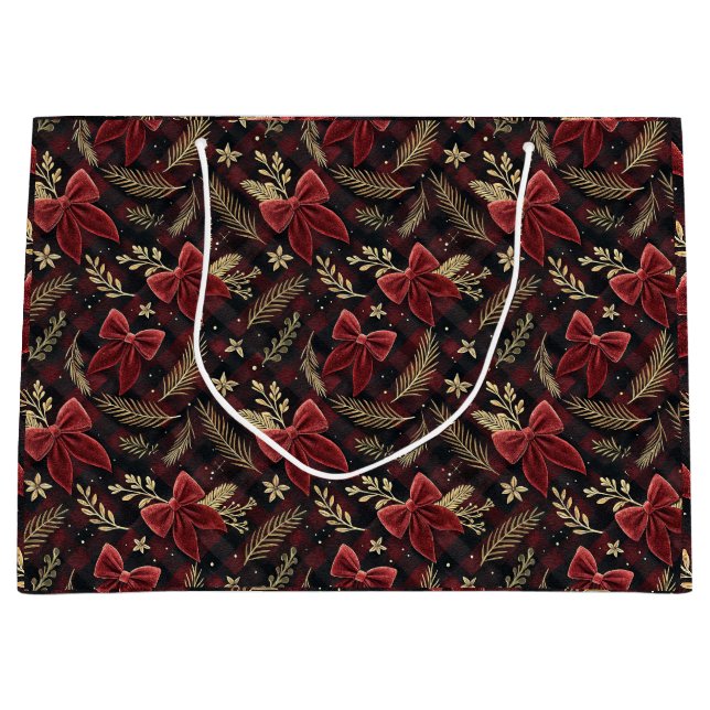 Sacola Para Presentes Grande Luxurious Holiday Gift Bag (Frente)