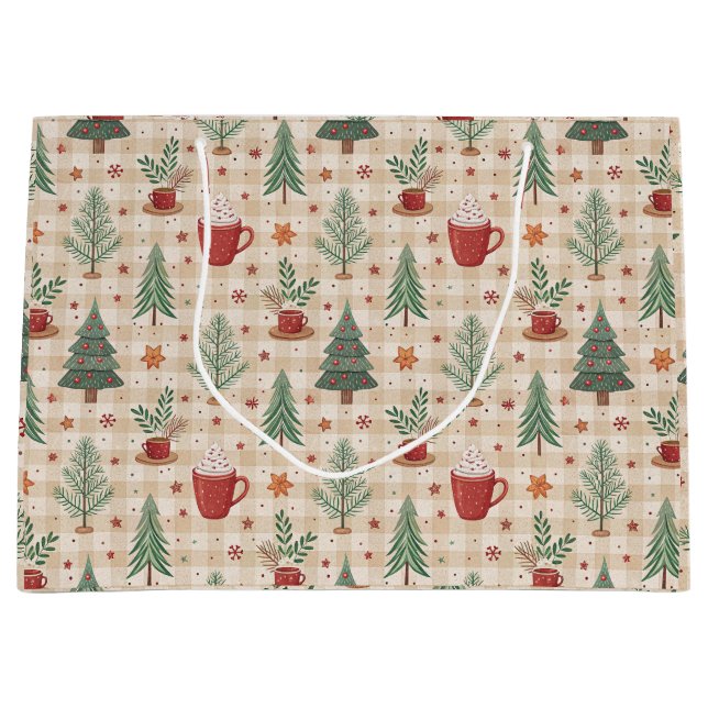 Sacola Para Presentes Grande Luxurious Holiday Gift Bag (Frente)