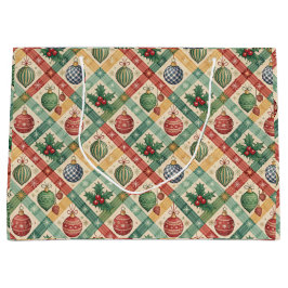 Sacola Para Presentes Grande Luxurious Holiday Gift Bag