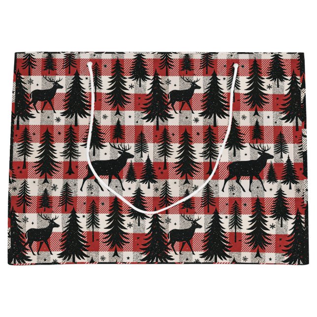 Sacola Para Presentes Grande Luxurious Holiday Gift Bag (Frente)