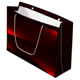 Sacola Para Presentes Grande Luzes de Cranberry e Preto