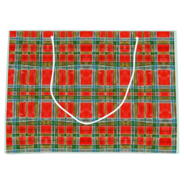 Sacola Para Presentes Grande MAC BAIN TARTAN Large Gift Bag (Frente)