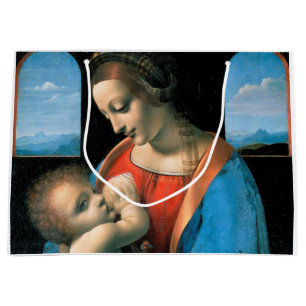 Sacola Para Presentes Grande Madonna Litta, Leonardo da Vinci, 1490-1491