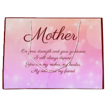 Madre Personalizada Saco do Presente com Poema ado