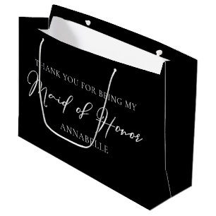 Sacola Para Presentes Grande Madrinha de casamento Personalizada De Casamento B