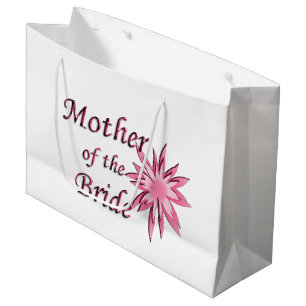 Sacola Para Presentes Grande Mãe da Noiva Rosa