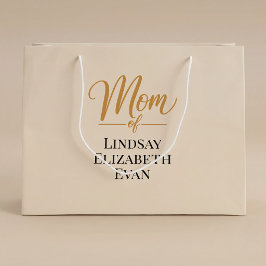 Sacola Para Presentes Grande Mãe Elegante Personalizada