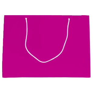 Sacola Para Presentes Grande Magenta Brilhante Sólido