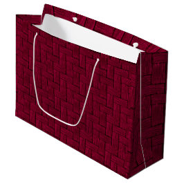 Sacola Para Presentes Grande Magenta Lincoln Logs Gift Bag