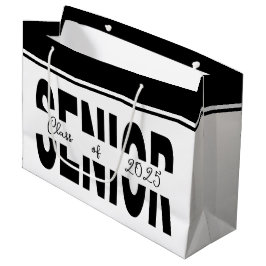 Sacola Para Presentes Grande Mais velho preto clássico personalizado