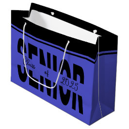 Sacola Para Presentes Grande Mais velho preto clássico personalizado