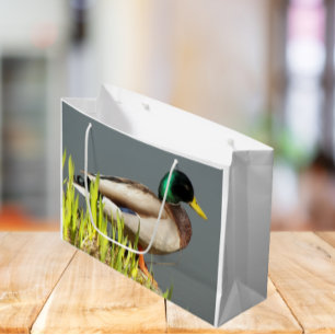 Sacola Para Presentes Grande Mallard Duck Wildlife Photo
