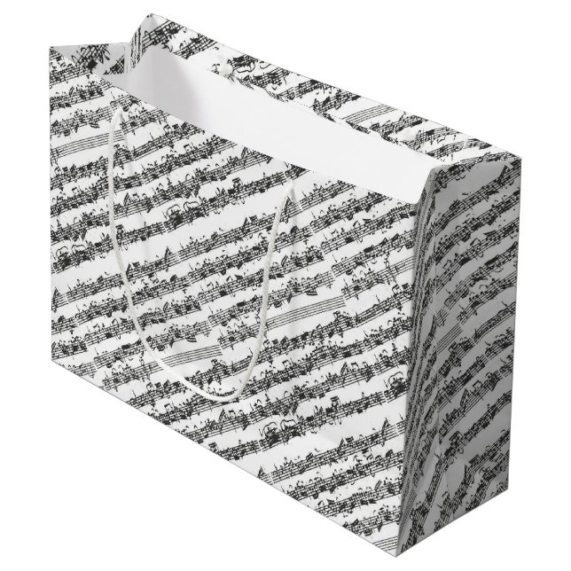 Sacola Para Presentes Grande Manuscrito da música da série do violoncelo de (Frente inclinada)