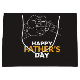 Sacola Para Presentes Grande mãos de pai e crianças