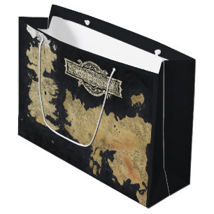 Sacola Para Presentes Grande Mapa de Westeros