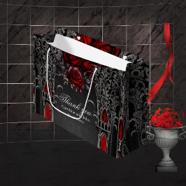 Sacola Para Presentes Grande Maravilhosa design de casamento gótico-escuro