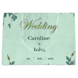 Sacola Para Presentes Grande Maravilhosas flores elegantes