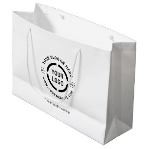 Sacola Para Presentes Grande Marca branca do promocional de logotipo personaliz