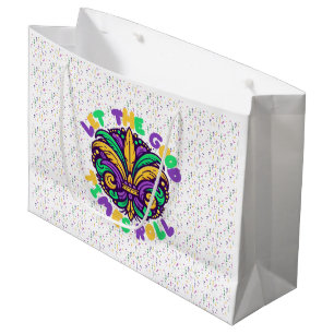 Sacola Para Presentes Grande Mardi Gras Deixe os bons tempos rolar