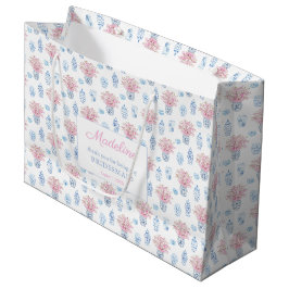 Sacola Para Presentes Grande Marinho Elegante - Malas de Bridesmaids Azuis e Ro