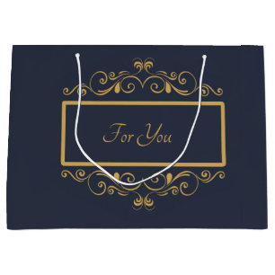 Sacola Para Presentes Grande Marinho Personalizado - Grande Bag de presentes