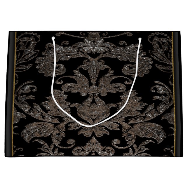 Sacola Para Presentes Grande Marnkates Barroco Elegante Grande Gift Bag (Frente)