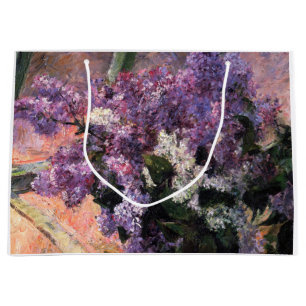 Sacola Para Presentes Grande Mary Cassatt - Lilases em uma janela