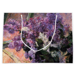 Sacola Para Presentes Grande Mary Cassatt - Lilases numa Janela