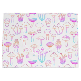 Sacola Para Presentes Grande Mashroom gift bag