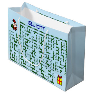 Sacola Para Presentes Grande Maze Natal Gift Bag