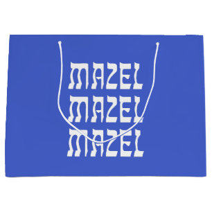 Sacola Para Presentes Grande Mazel Mazel Mazel Mazel Celebração de Grande Prese