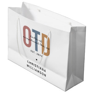 Sacola Para Presentes Grande Médico Personalizado de Terapia Ocupacional