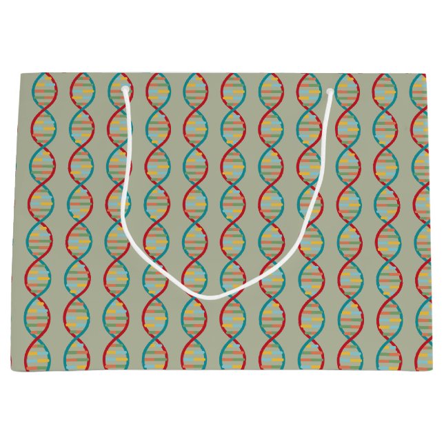 Sacola Para Presentes Grande ​ ​ Meio século de DNA Biologia moderna do STEM Ve (Frente)