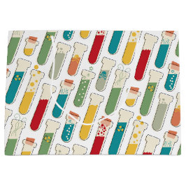 Sacola Para Presentes Grande Meio século Moderno de Teste de Química - Tiras do