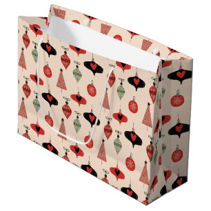 Sacola Para Presentes Grande Meio século no Natal Moderno