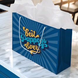 Sacola Para Presentes Grande Melhor Dia de os pais de nunca