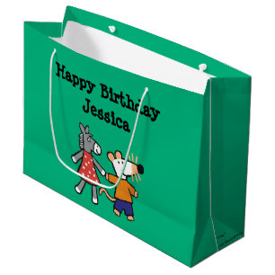 Sacola Para Presentes Grande Melhores amigos Maisy e mãos Dotty da posse