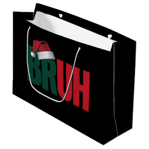 Sacola Para Presentes Grande Meme Engraçado Dizer Irmão Saudação Natal