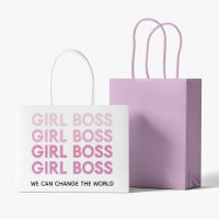Menina Rosa Moderna Chefe Melhor Presente