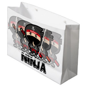 Sacola Para Presentes Grande Menino Ninja