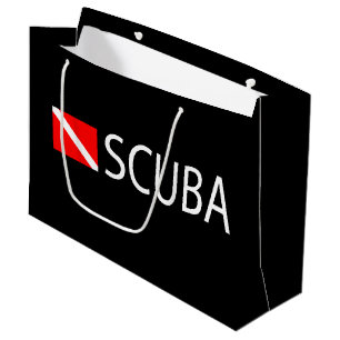 Sacola Para Presentes Grande Mergulhador de mergulhador